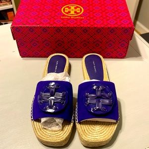 Tory Burch espadrille slides